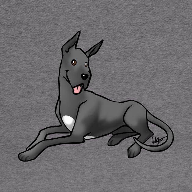 Dog - Great Dane - Black by Jen's Dogs Custom Gifts and Designs